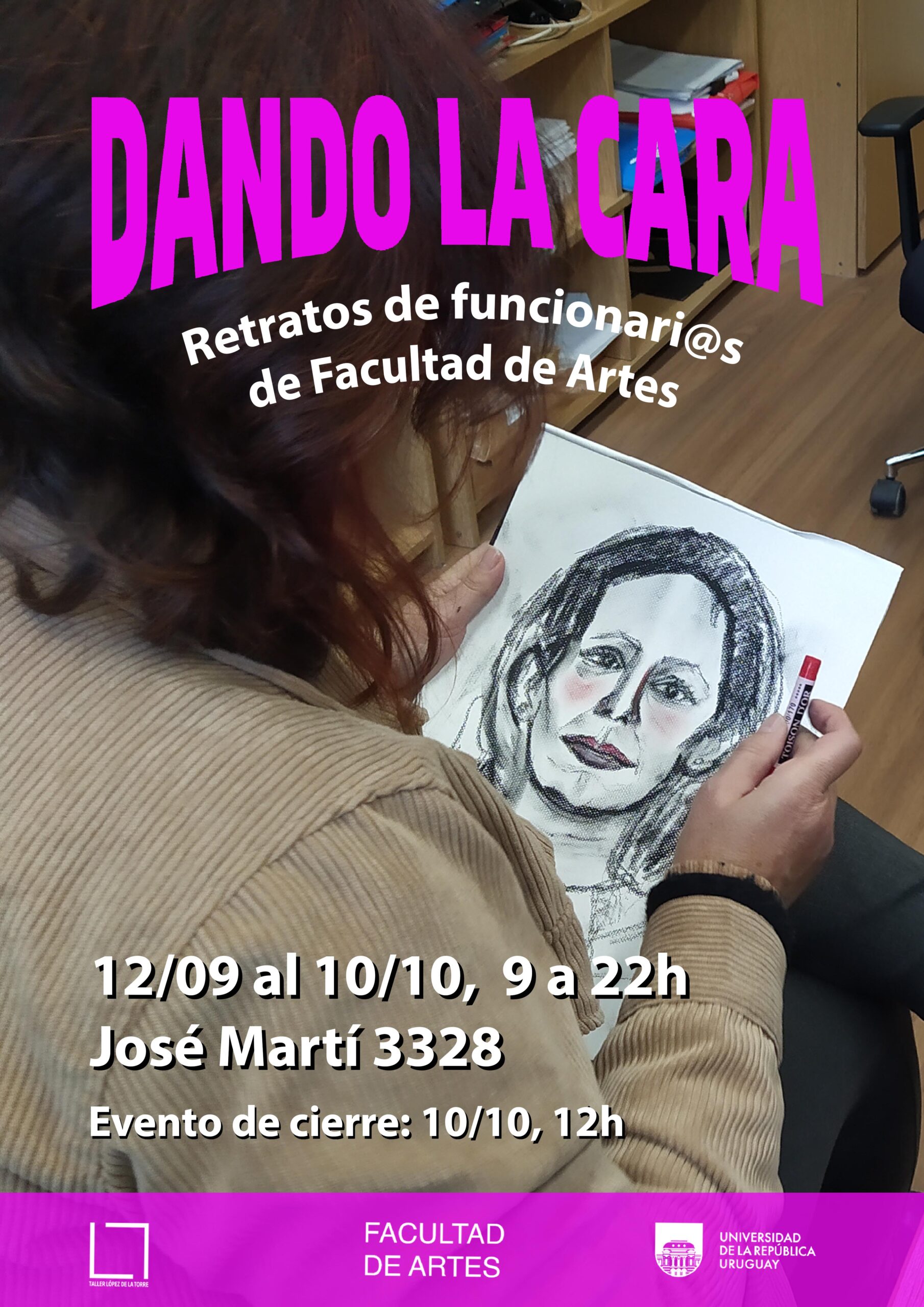 Dando la cara: Retratos del funcionariado de Facultad de Artes