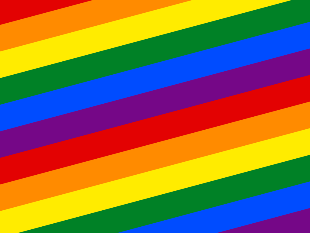 Imagen con los colores de la bandera de la diversidad.