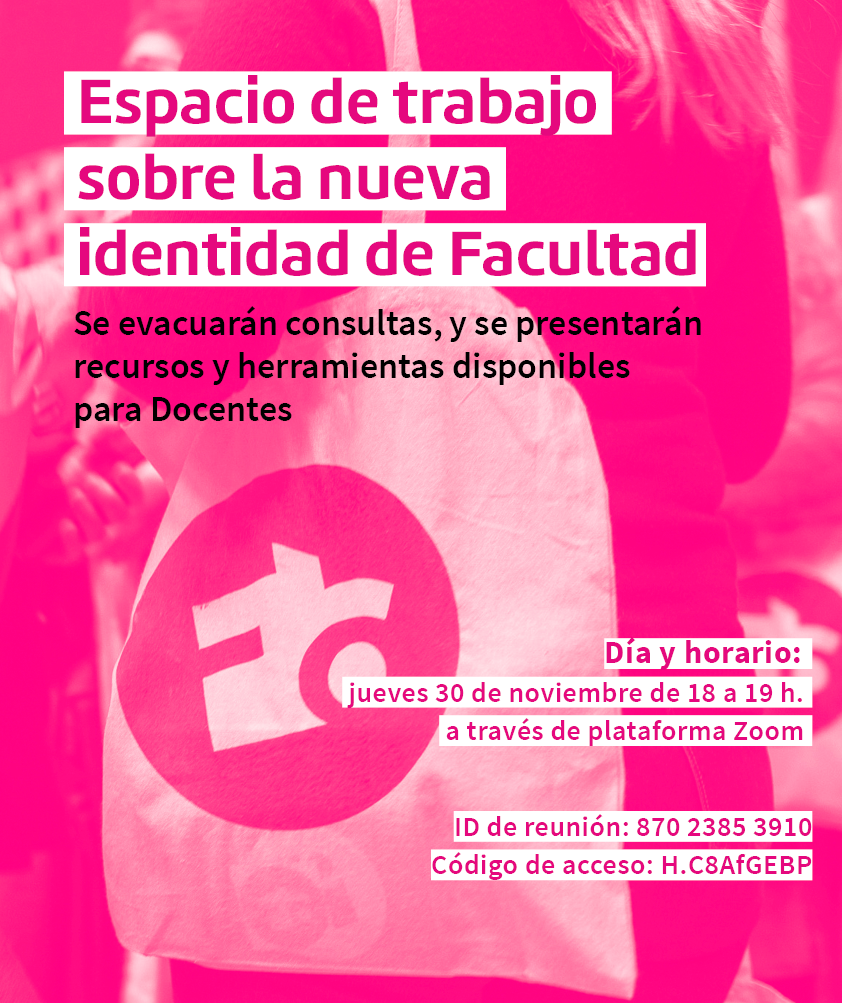 Espacio de trabajo sobre la nueva identidad de Facultad de Artes dirigido a docentes