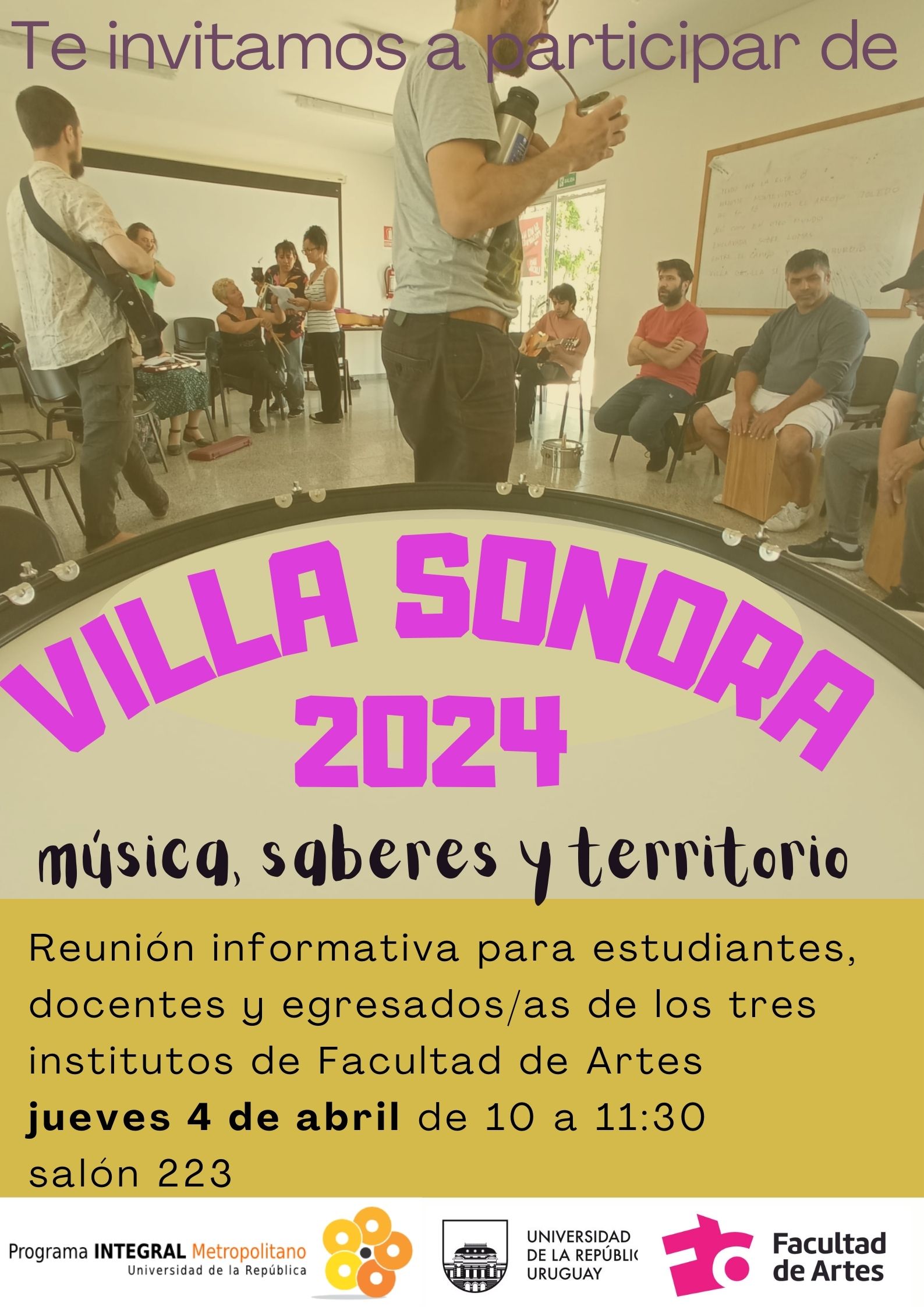 Reunión informativa acerca del proyecto de Extensión «Villa Sonora»