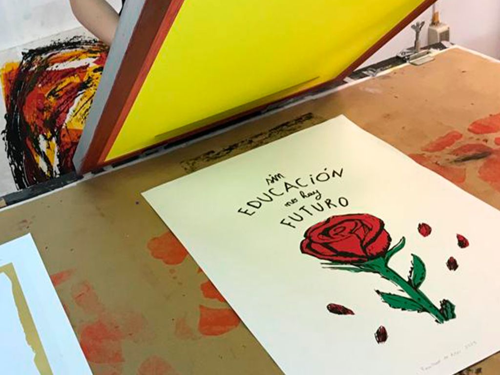 Módulo Serigrafía del Área de Artes Gráficas – Sección Técnicas Históricas