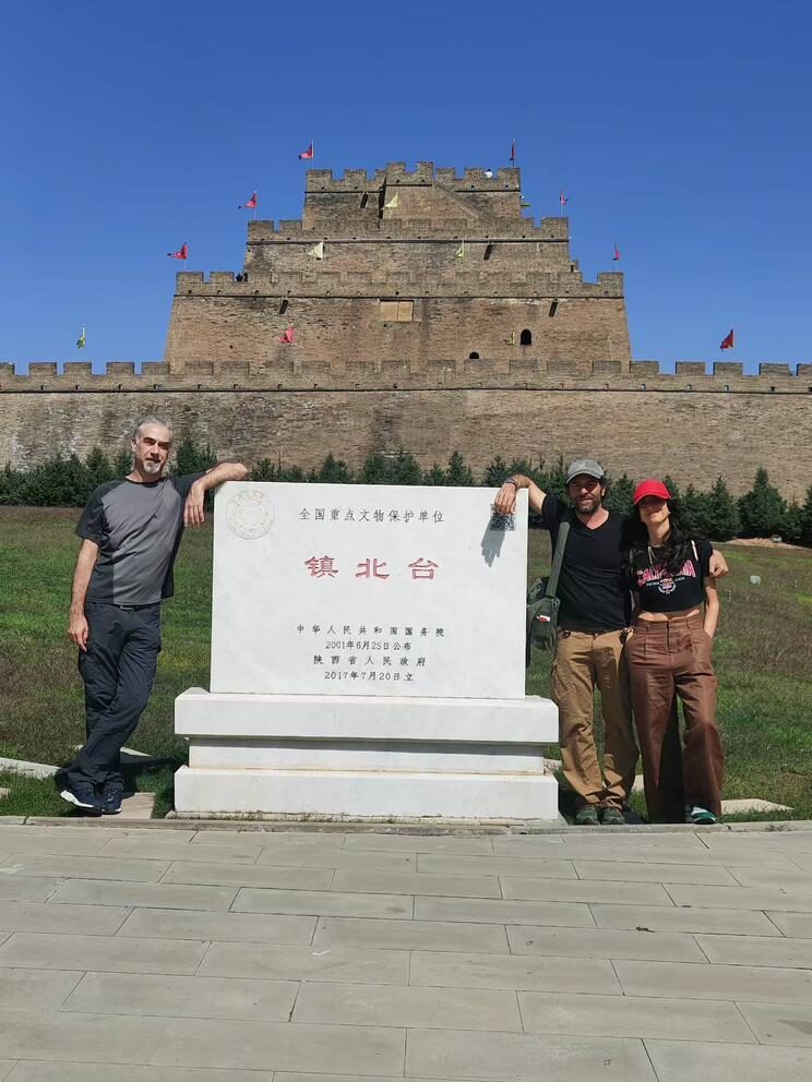 Muralla en el camino entre Yulin y Yukou