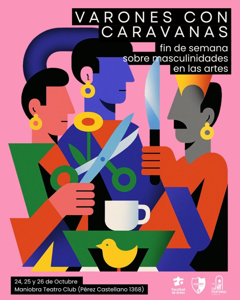 Afiche Fin de semana sobre masculinidades en las artes