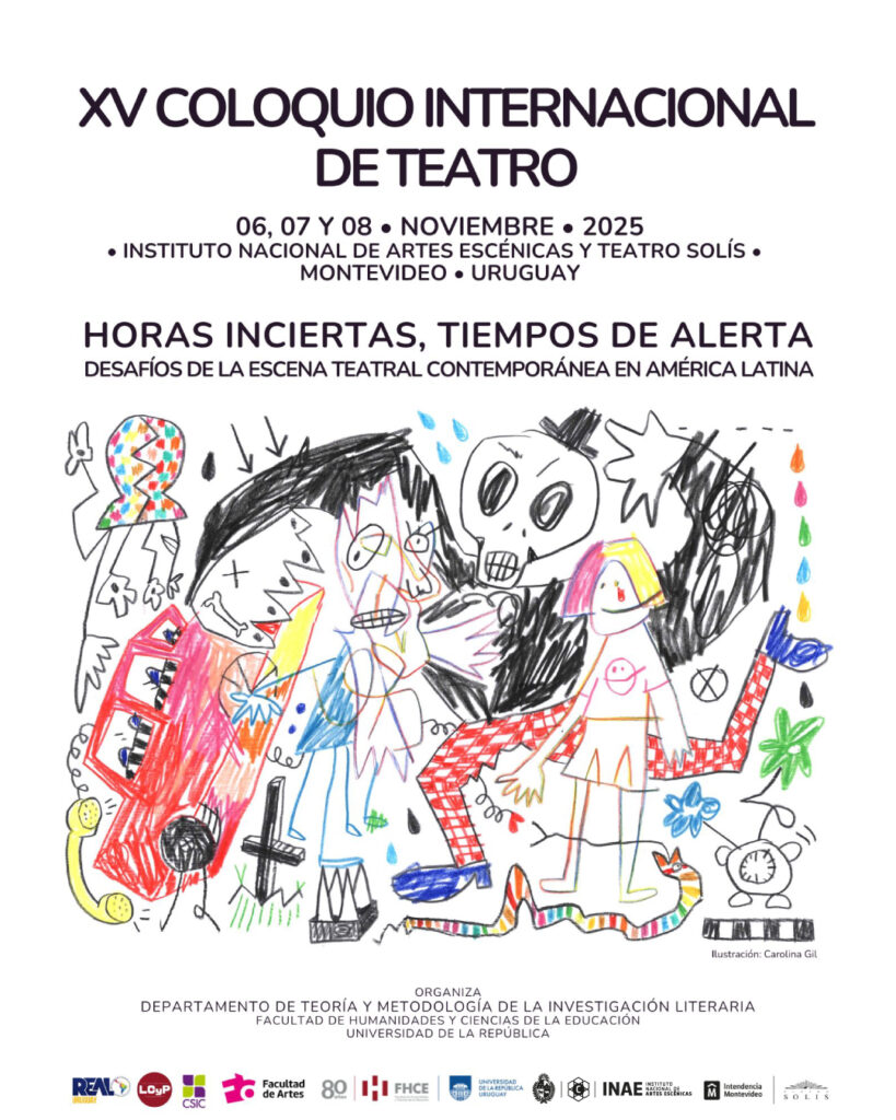 Afiche de difusión del XV Coloquio Internacional de Teatro