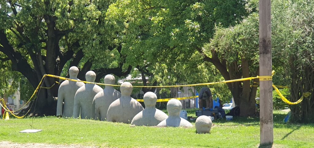 fotografía de la obra emplazada