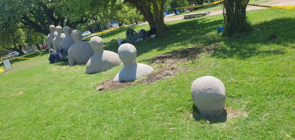 fotografía de la obra emplazada