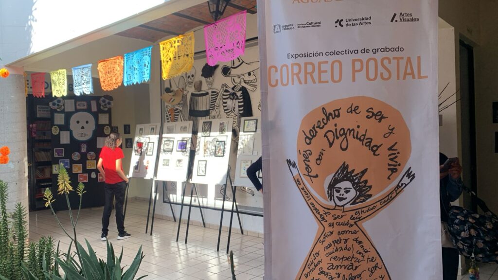 Exposición en México: obra gráfica de intercambio entre la Facultad de Artes y la Universidad de las Artes de Aguascalientes