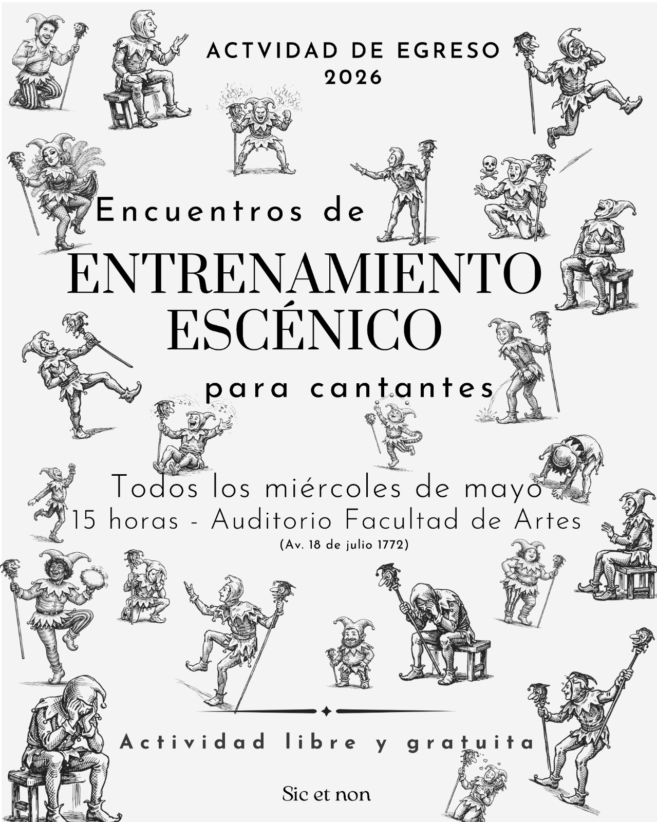 Imagen de difusión de actividad de egreso de Pedro Plavan