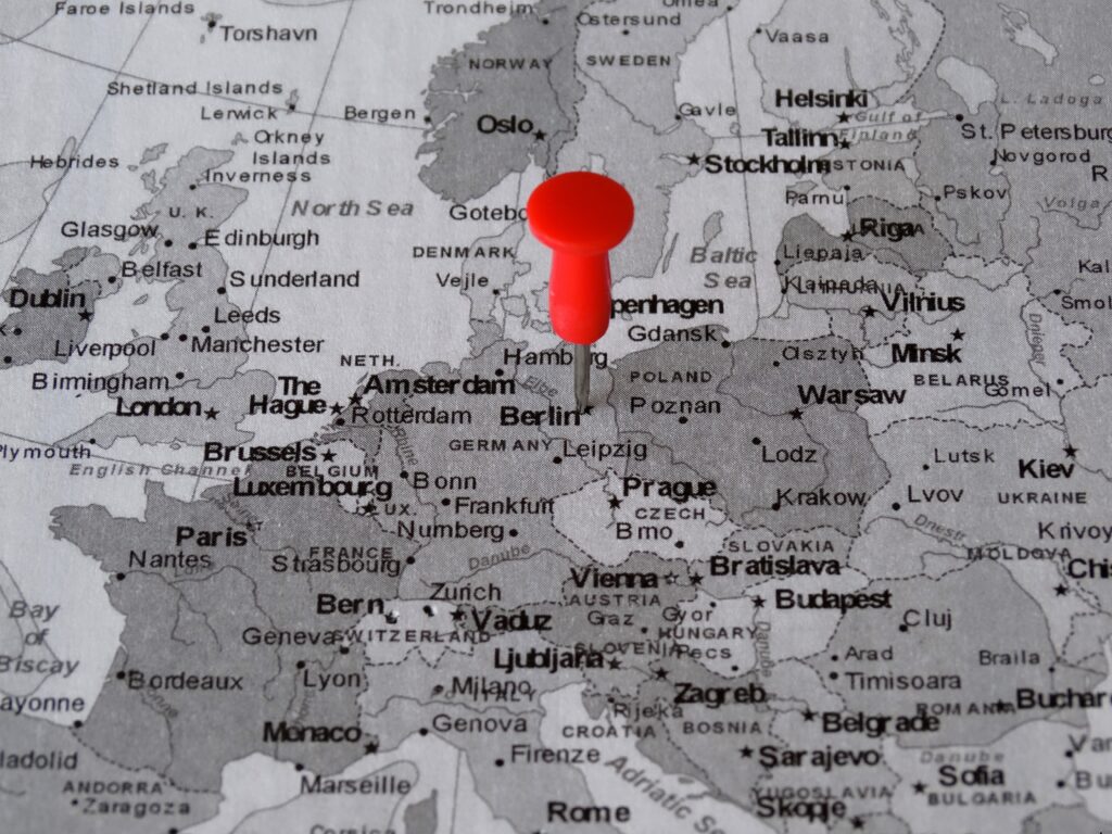 Mapa Berlín
