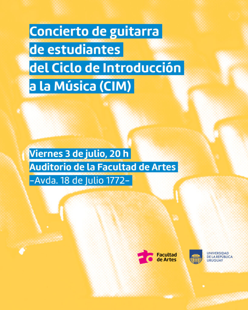 Imagen de difusión de concierto de guitarras estudiantes CIM