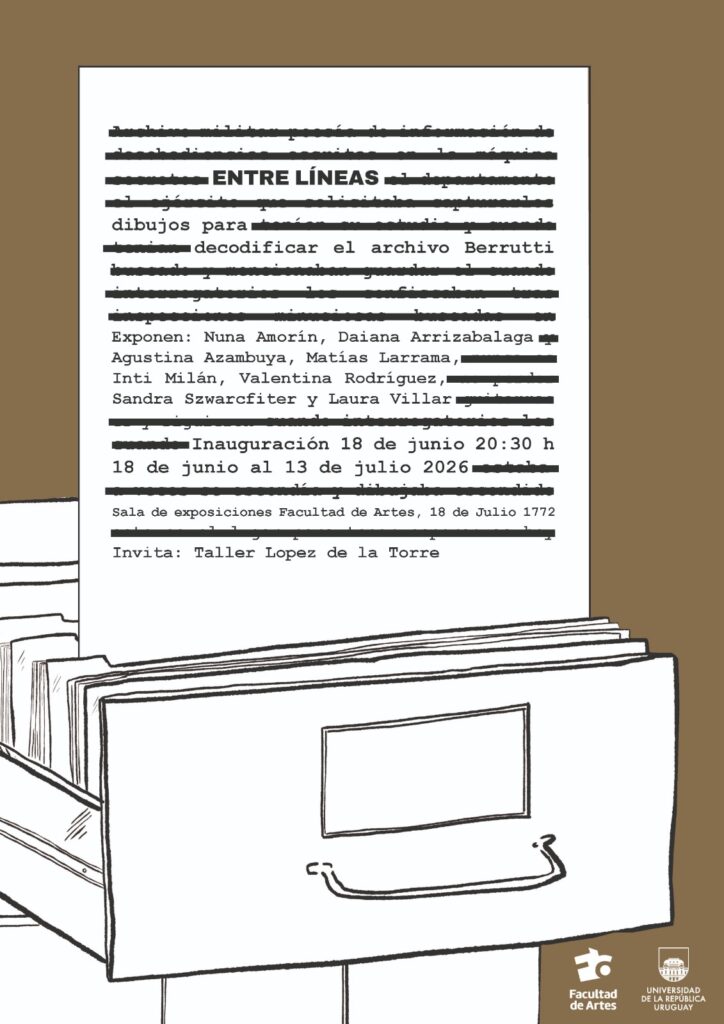 Imagen de difusión de la muestra "Entrelíneas", inauguración 18 de junio, 20.30