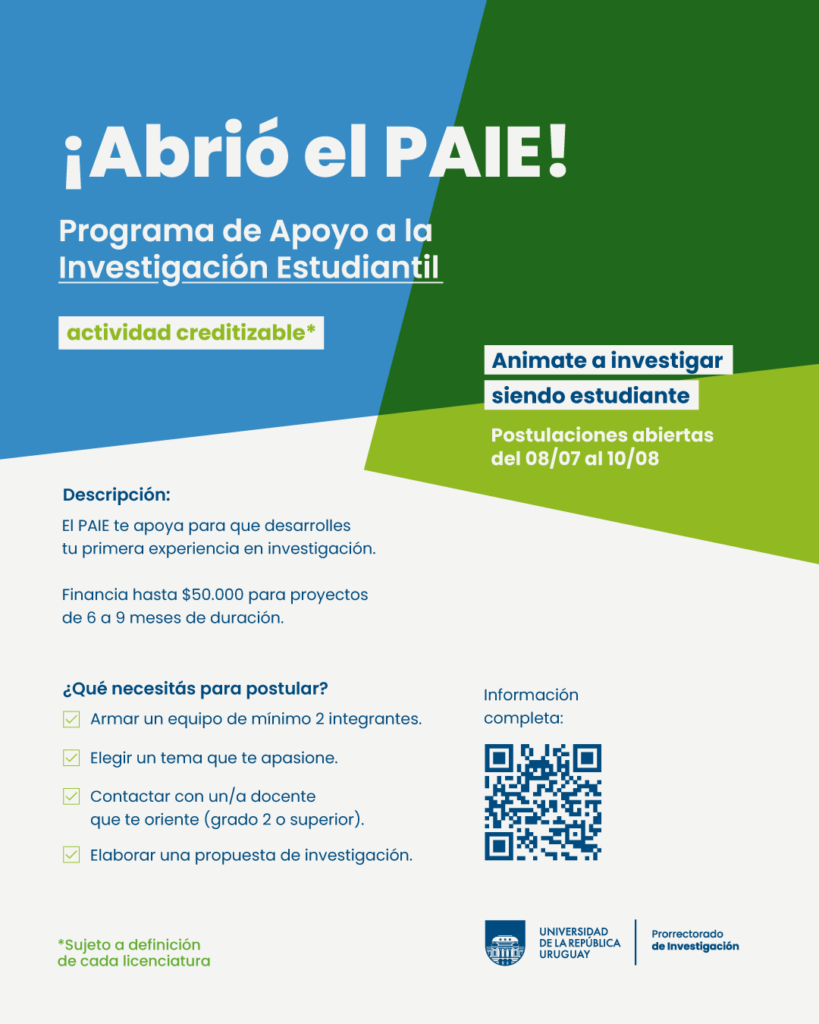 IMAGEN DE DIFUSIÓN CONVOCATORIA PAIE 2026