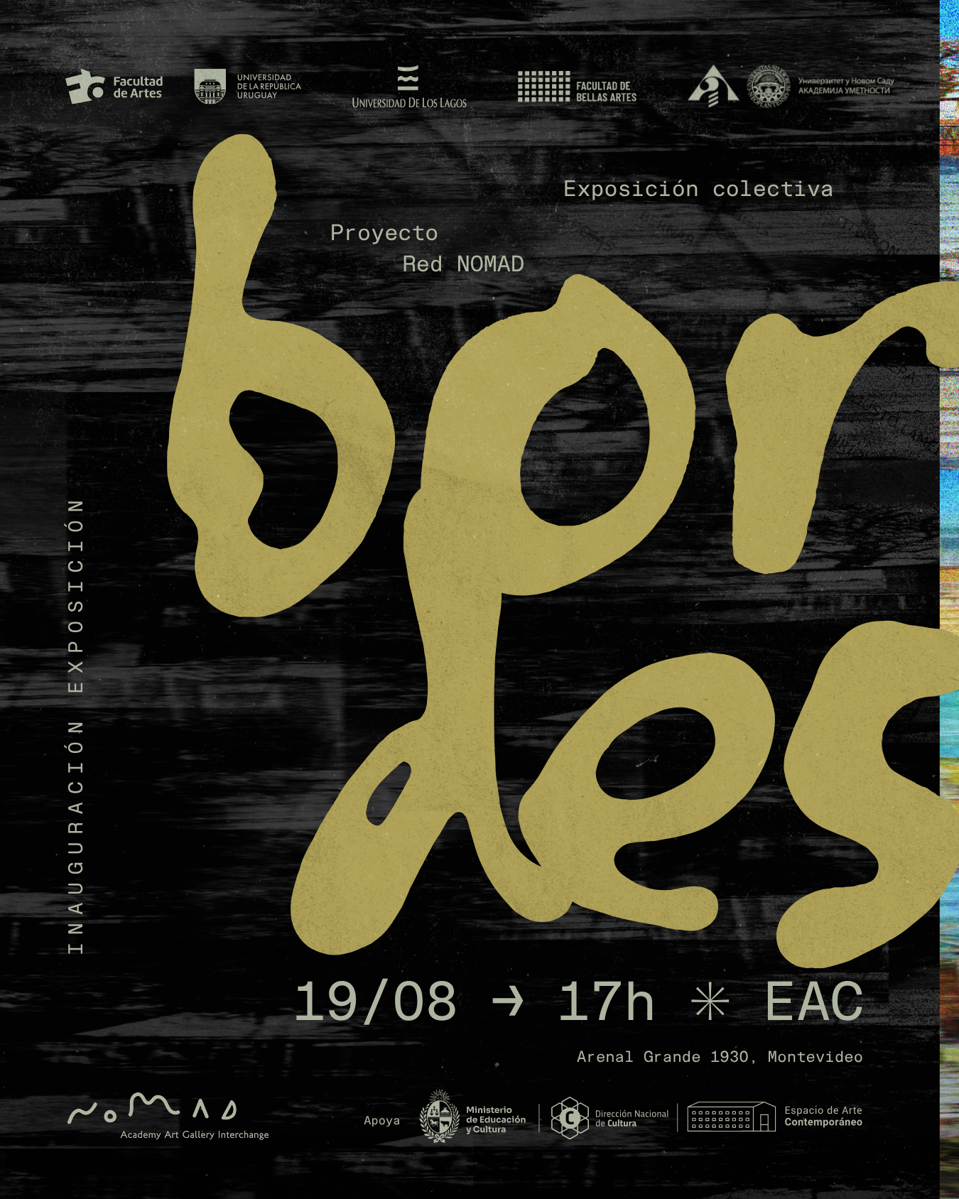 Imagen ilustrativa exposición colectiva: Bordes