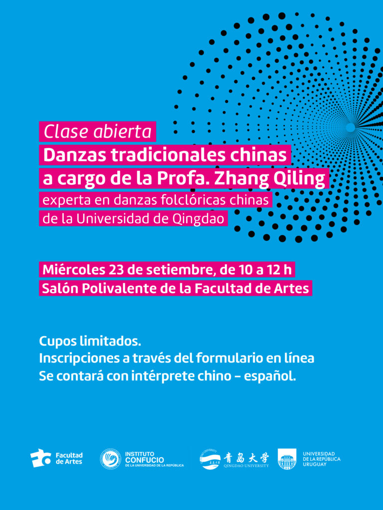 Imagen ilustrativa Clase abierta Danzas tradicionales chinas, a cargo de la Profa. Zhang Qiling