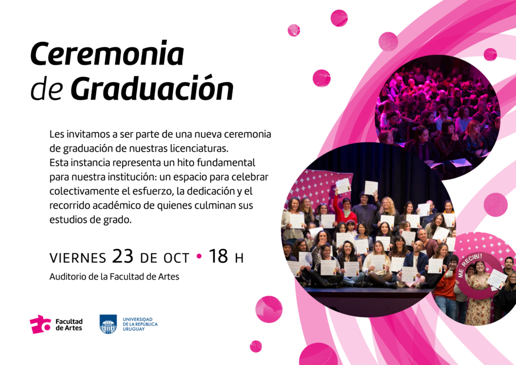Invitación Ceremonia de graduación octubre 26