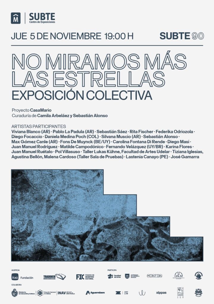 Afiche de difusión "No miramos más las estrellas"