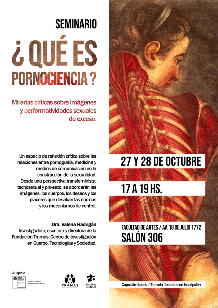 Afiche, imagen ilustrativa seminario QUÉ ES PORNOCIENCIA?